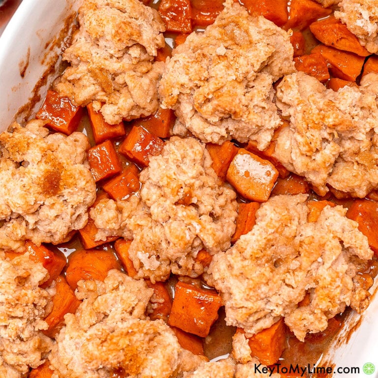 The best sweet potato cobbler recipe.
